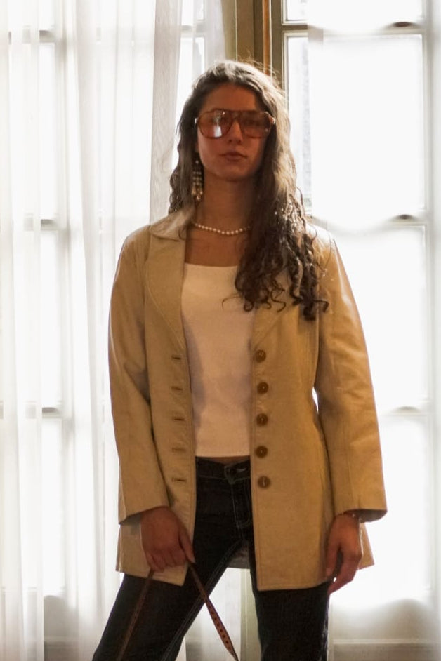 6. Chaqueta de cuero vintage